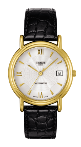 Tissot Carson Automatic 35.5 Yellow Gold / Silver / Strap